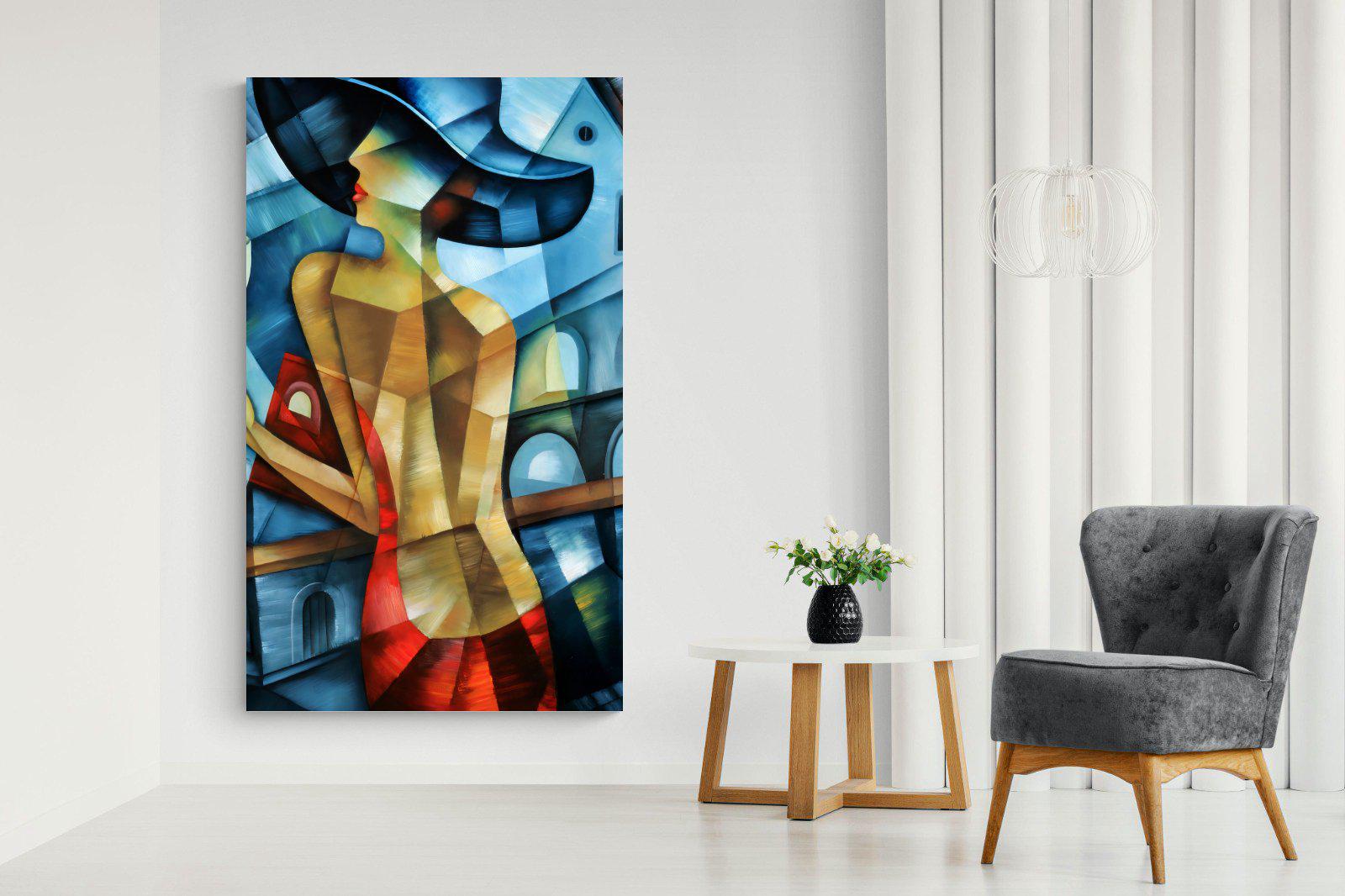 Cubist Couture-Wall_Art-130 x 220cm-Mounted Canvas-No Frame-Pixalot