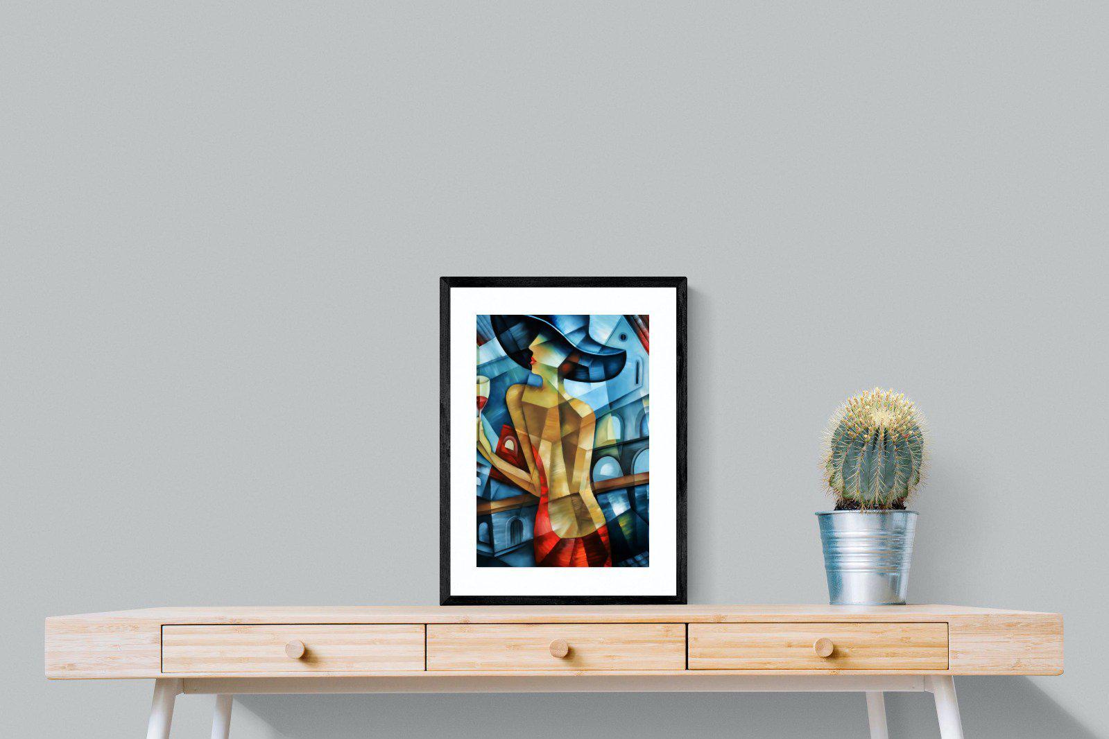 Cubist Couture-Wall_Art-45 x 60cm-Framed Print-Black-Pixalot