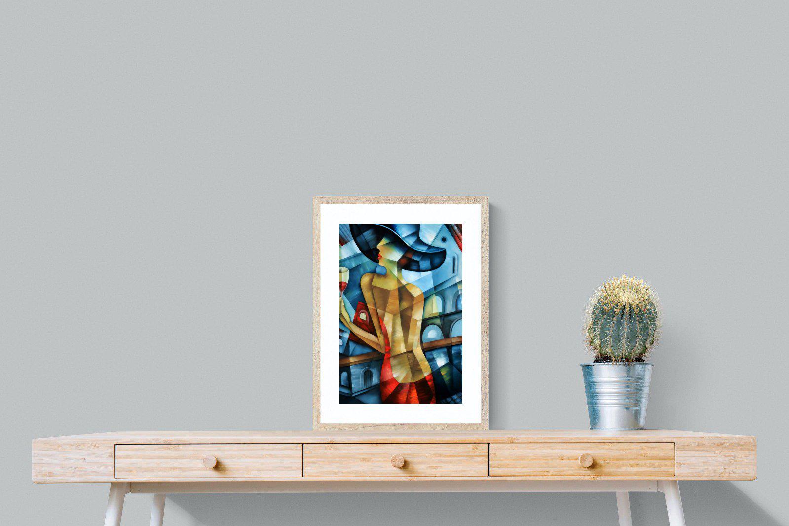 Cubist Couture-Wall_Art-45 x 60cm-Framed Print-Wood-Pixalot