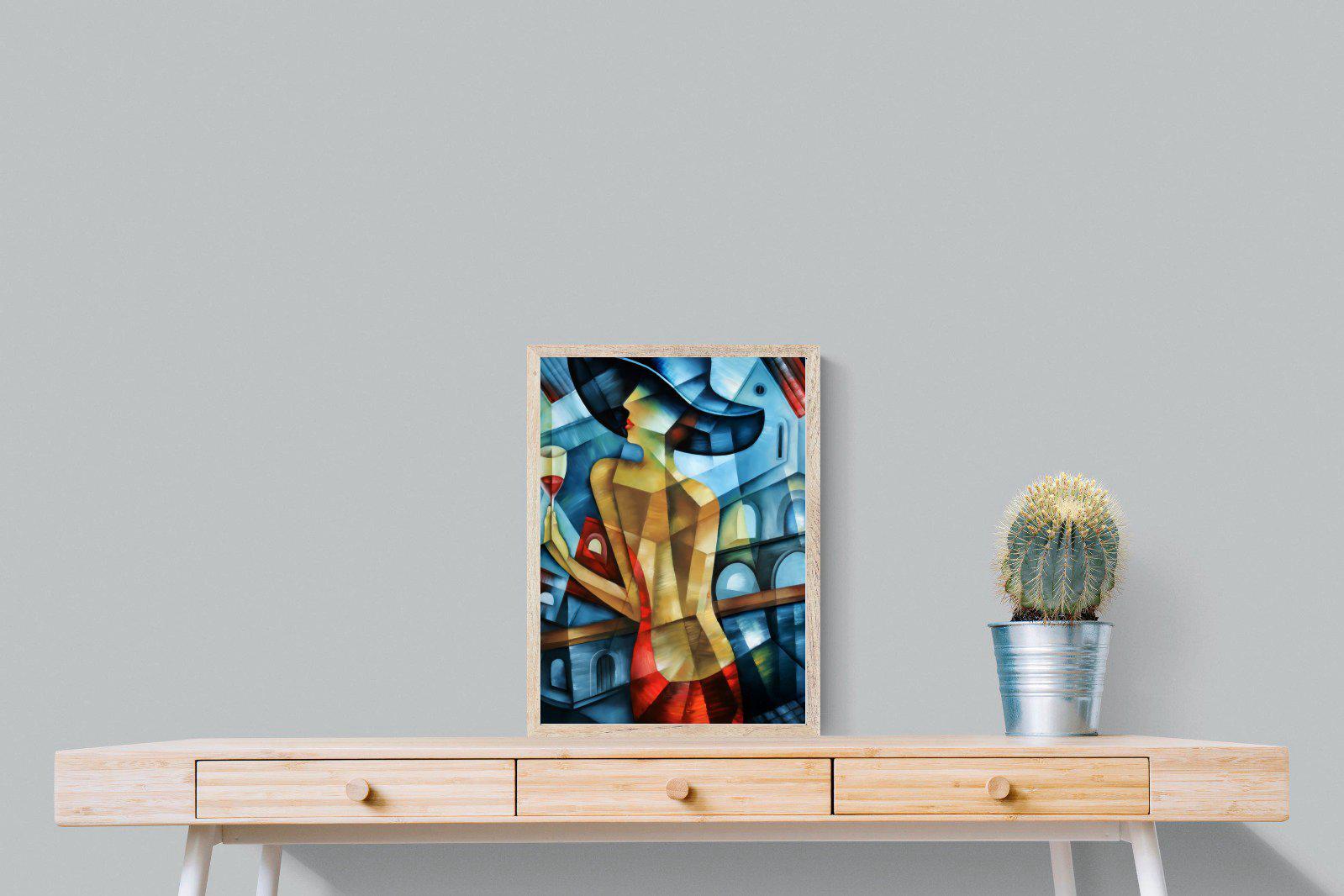 Cubist Couture-Wall_Art-45 x 60cm-Mounted Canvas-Wood-Pixalot