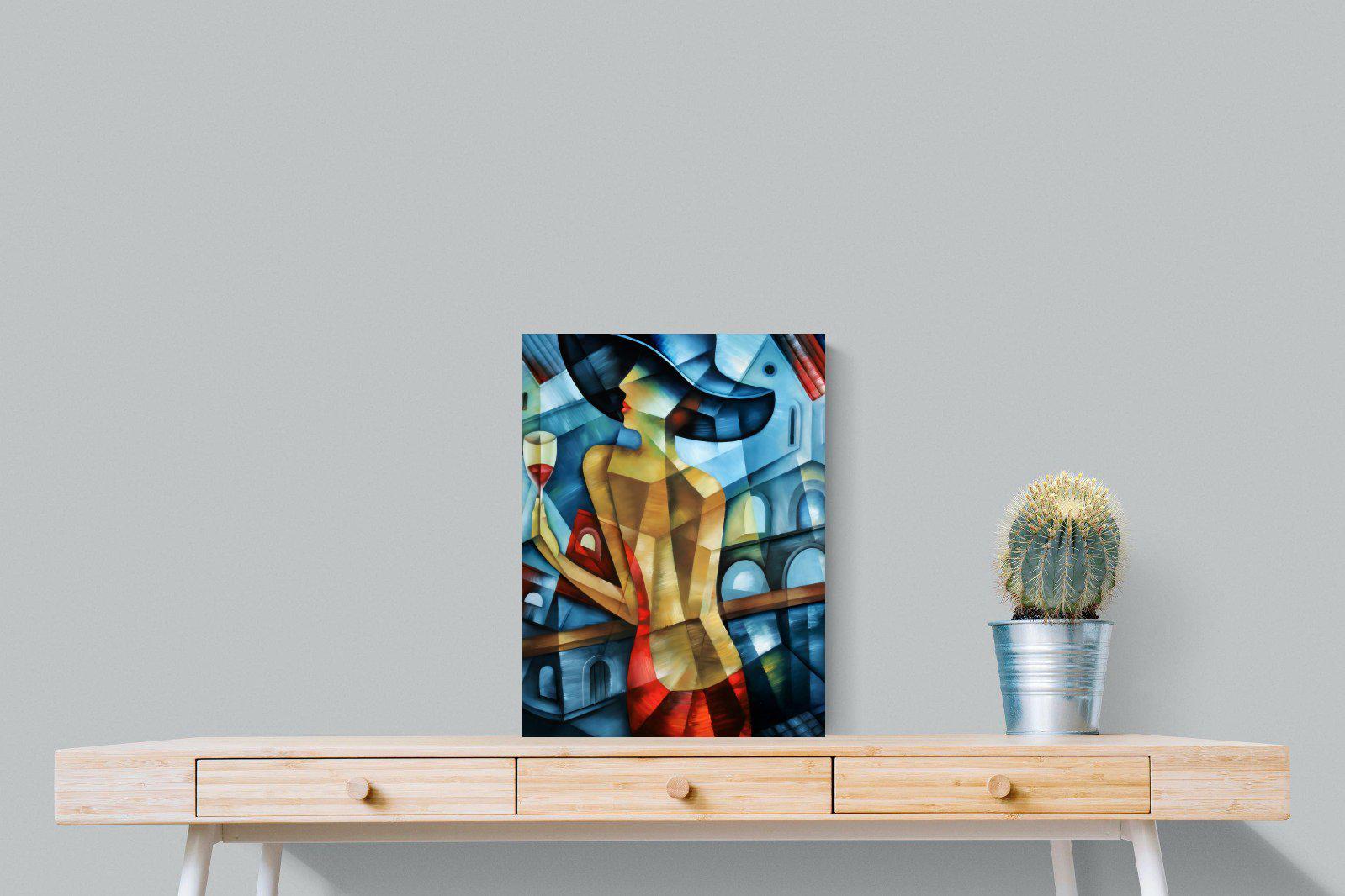 Cubist Couture-Wall_Art-45 x 60cm-Mounted Canvas-No Frame-Pixalot