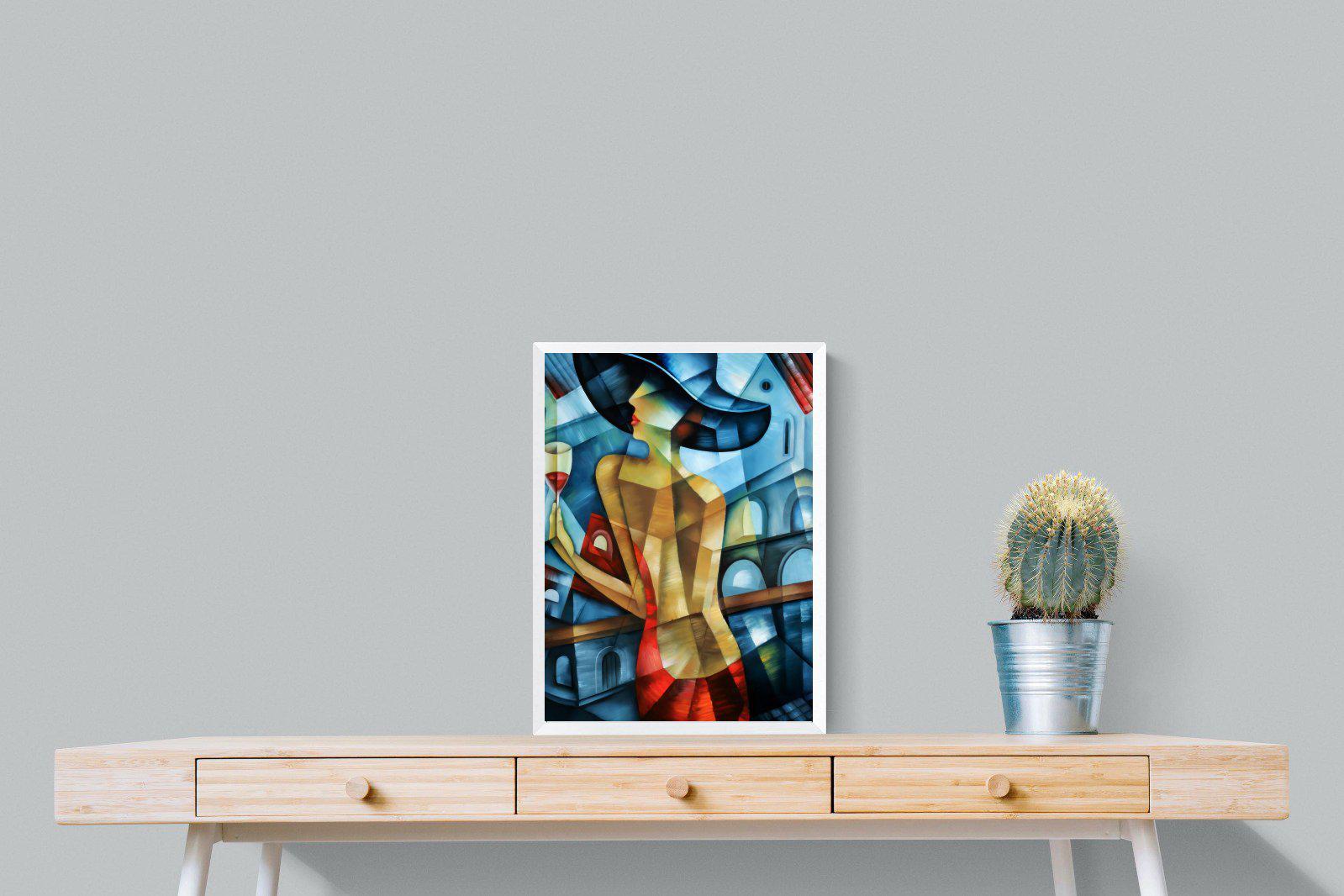 Cubist Couture-Wall_Art-45 x 60cm-Mounted Canvas-White-Pixalot