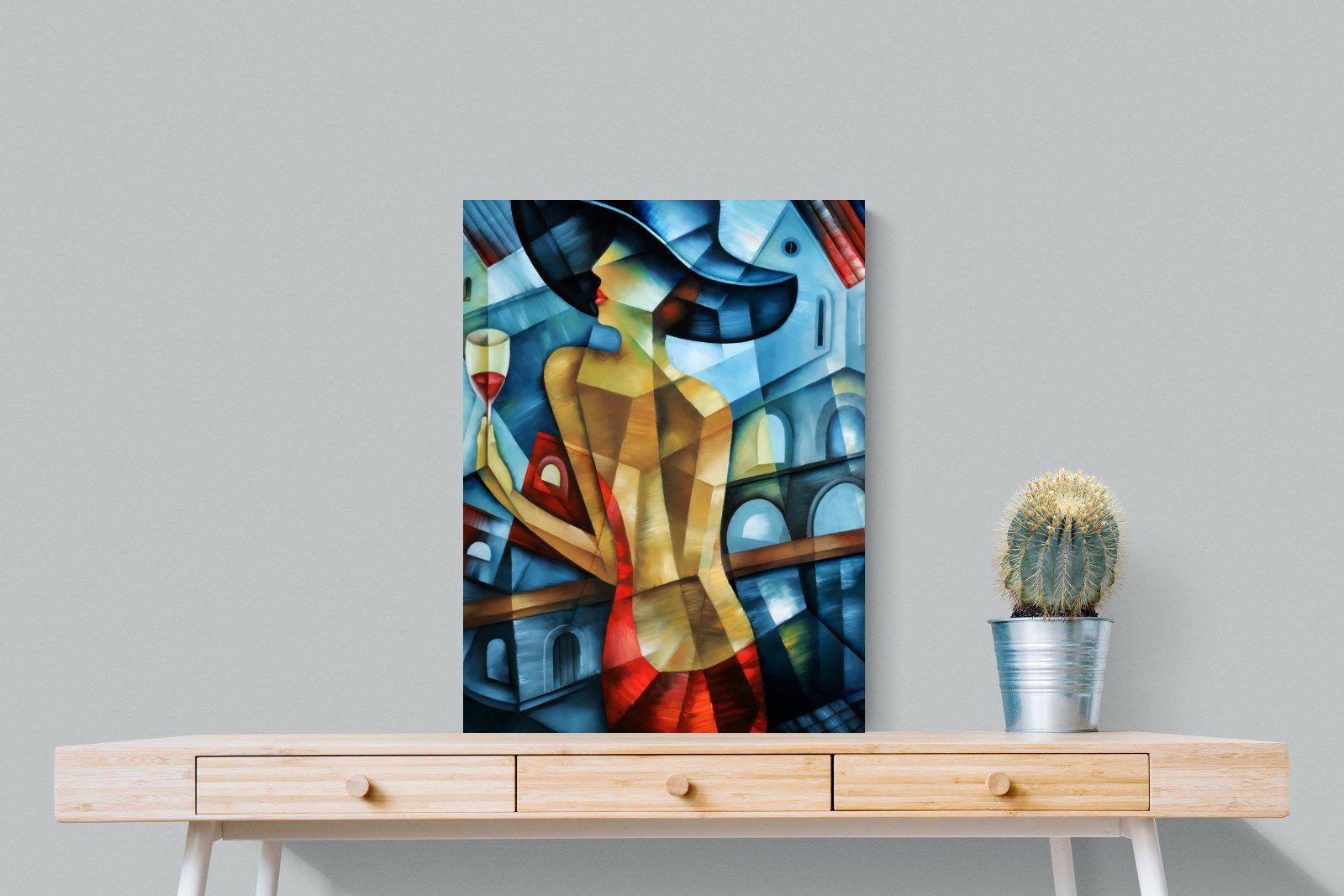 Cubist Couture-Wall_Art-60 x 80cm-Mounted Canvas-No Frame-Pixalot
