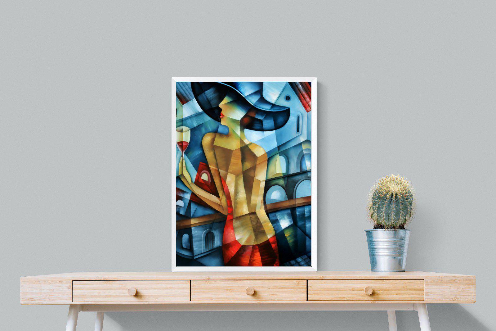 Cubist Couture-Wall_Art-60 x 80cm-Mounted Canvas-White-Pixalot