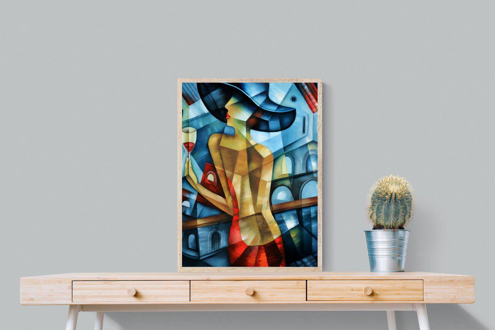 Cubist Couture-Wall_Art-60 x 80cm-Mounted Canvas-Wood-Pixalot