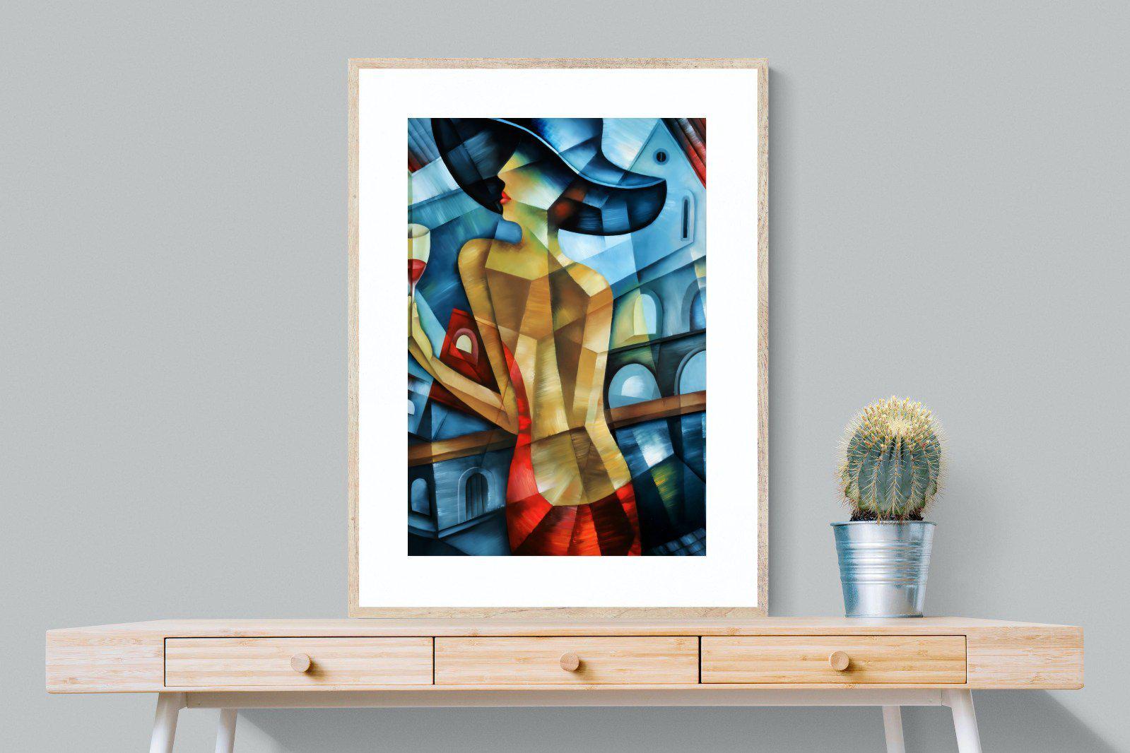 Cubist Couture-Wall_Art-75 x 100cm-Framed Print-Wood-Pixalot