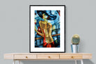Cubist Couture-Wall_Art-75 x 100cm-Framed Print-Black-Pixalot