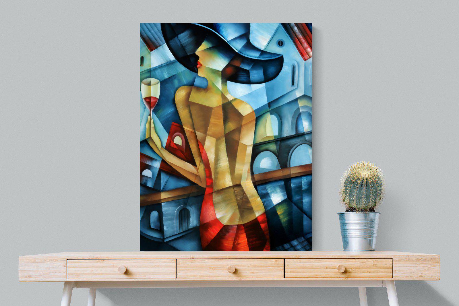 Cubist Couture-Wall_Art-75 x 100cm-Mounted Canvas-No Frame-Pixalot