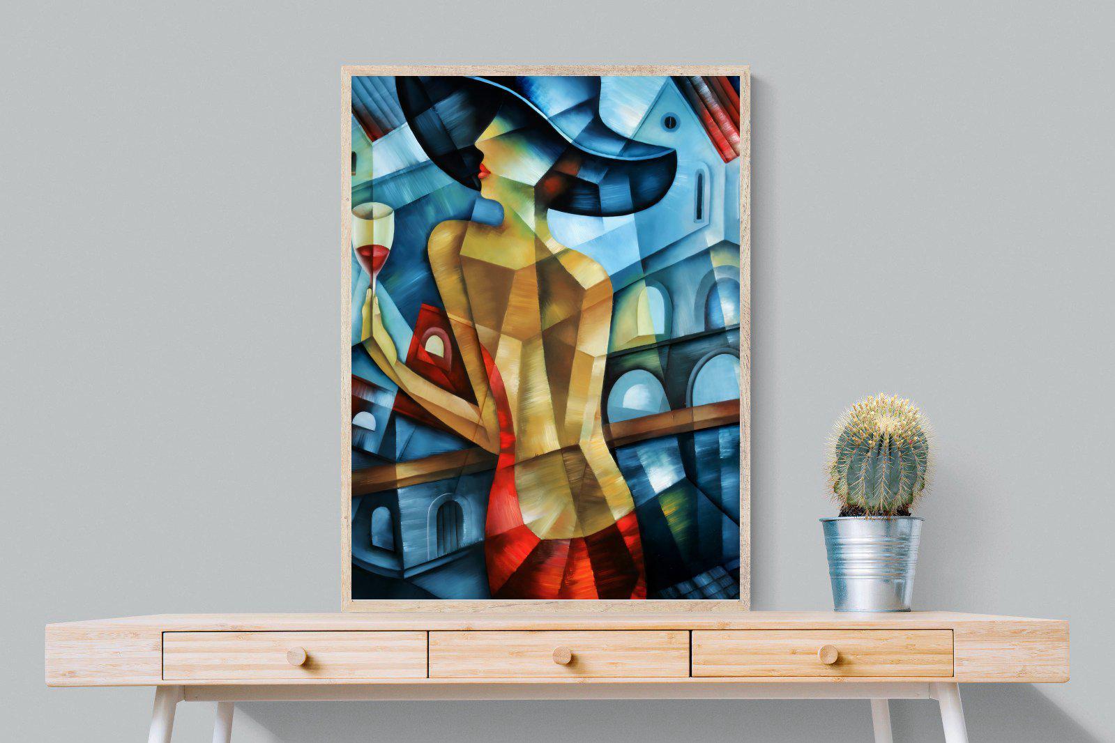 Cubist Couture-Wall_Art-75 x 100cm-Mounted Canvas-Wood-Pixalot
