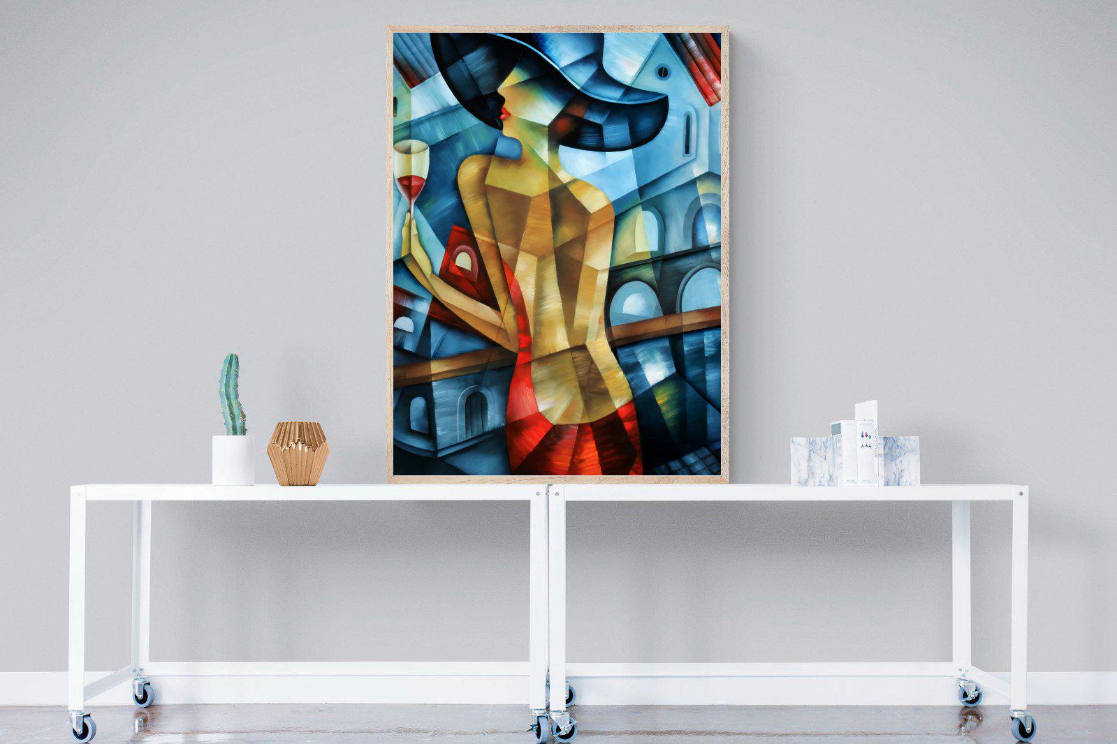 Cubist Couture-Wall_Art-90 x 120cm-Mounted Canvas-Wood-Pixalot