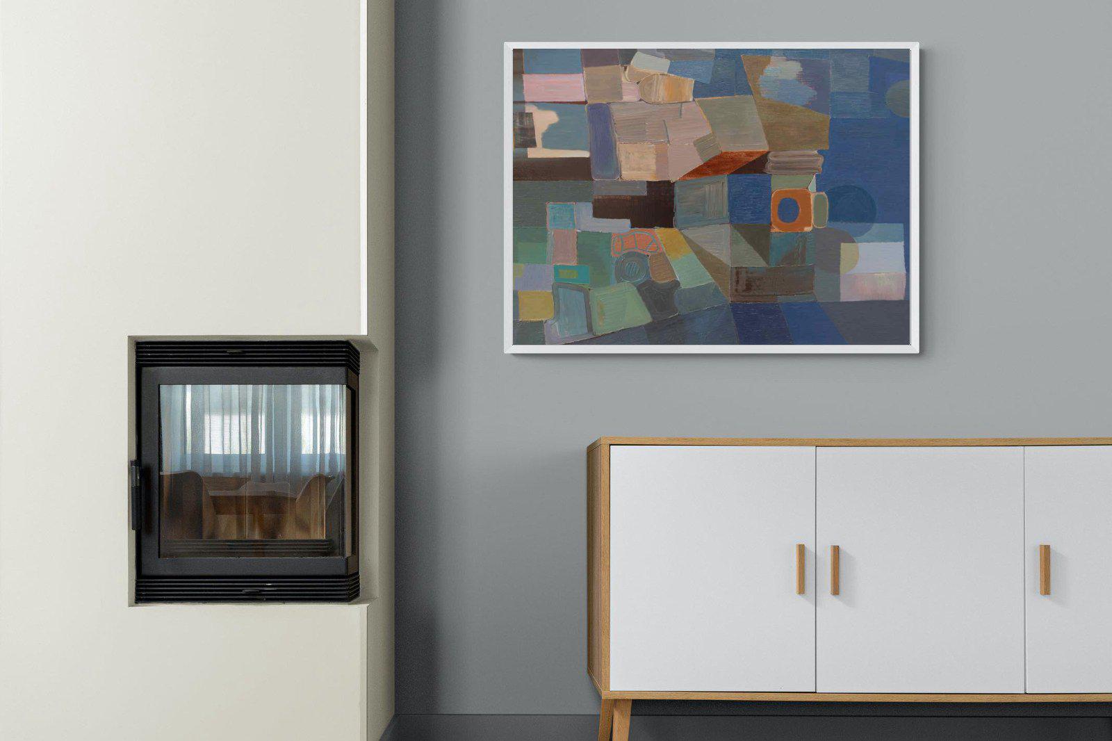 Cubist-Wall_Art-100 x 75cm-Mounted Canvas-White-Pixalot