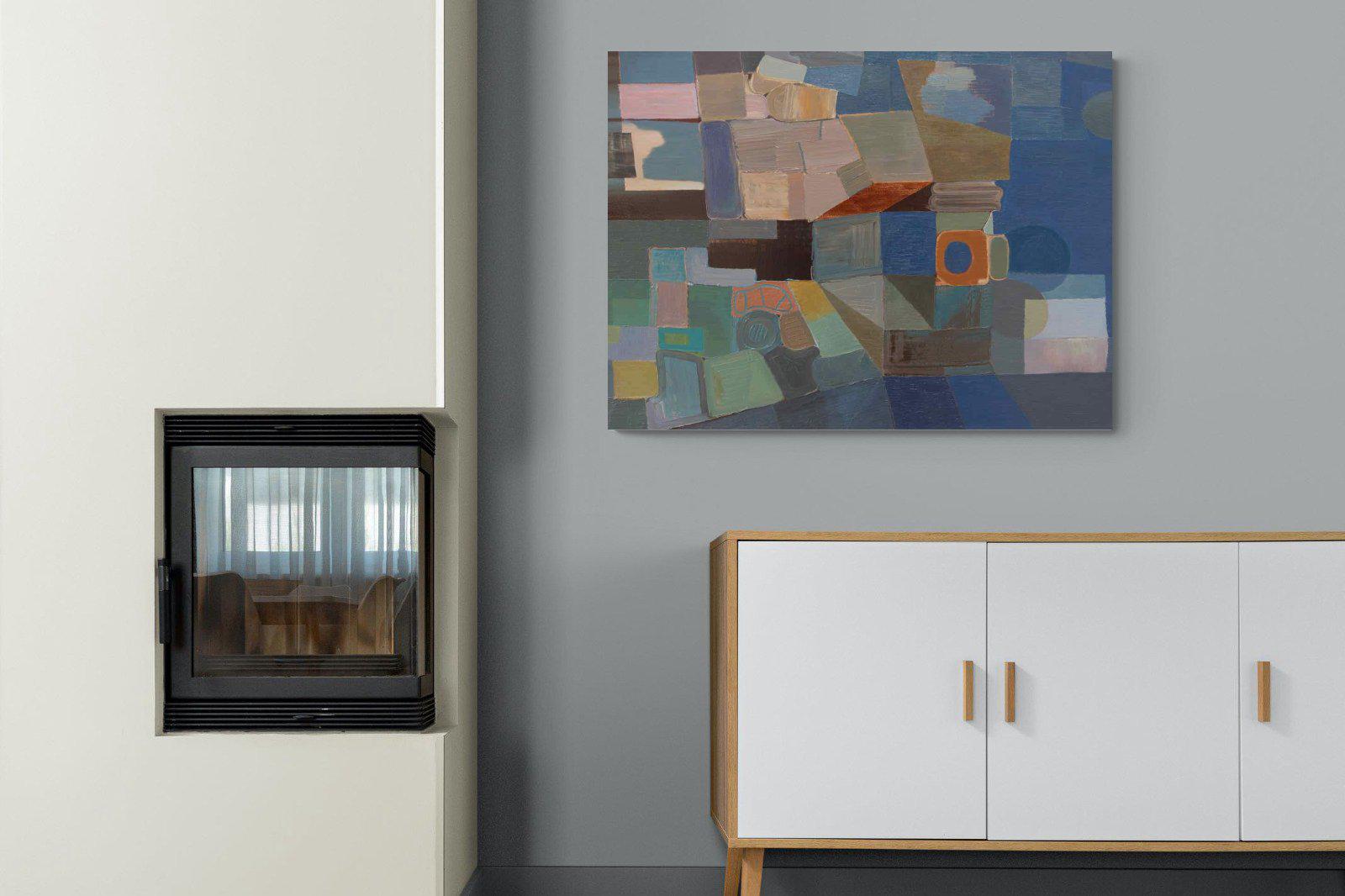 Cubist-Wall_Art-100 x 75cm-Mounted Canvas-No Frame-Pixalot
