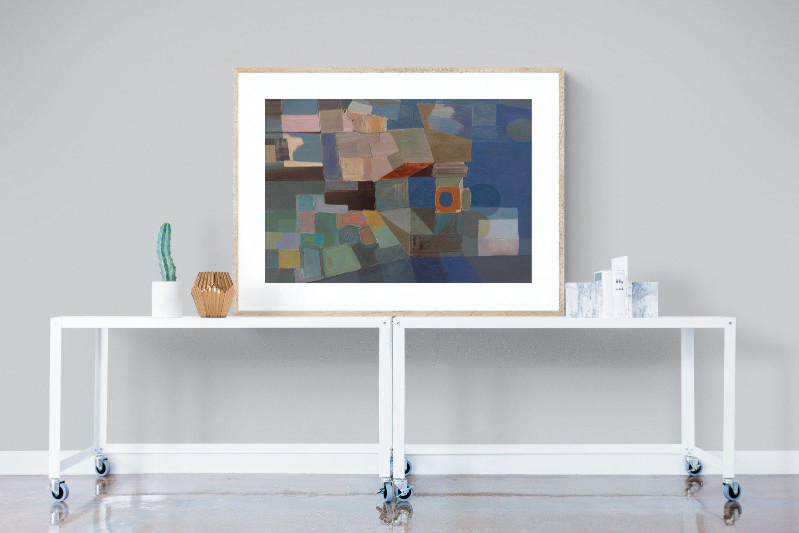 Cubist-Wall_Art-120 x 90cm-Framed Print-Wood-Pixalot