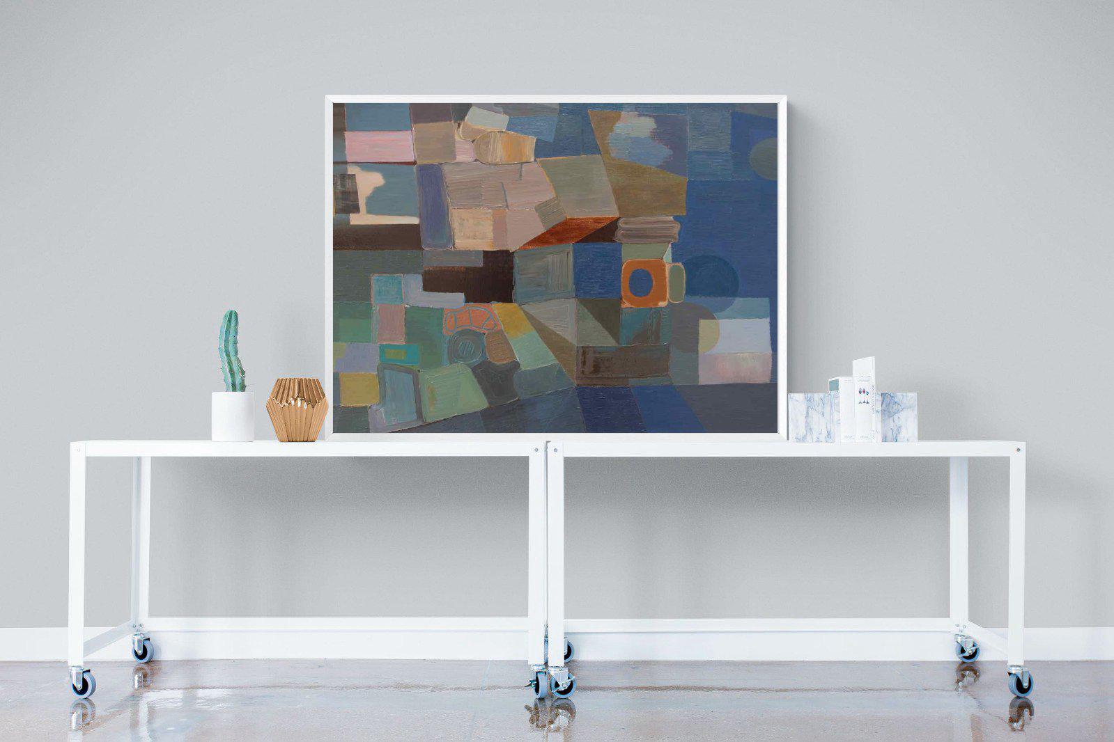 Cubist-Wall_Art-120 x 90cm-Mounted Canvas-White-Pixalot