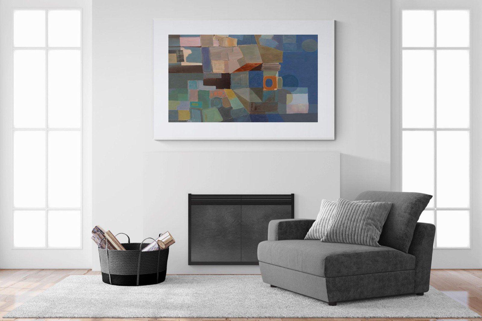 Cubist-Wall_Art-150 x 100cm-Framed Print-White-Pixalot