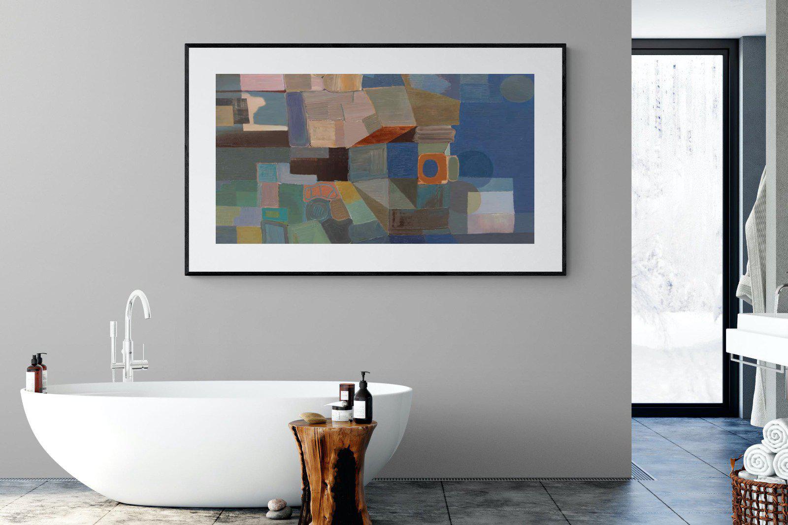 Cubist-Wall_Art-180 x 110cm-Framed Print-Black-Pixalot