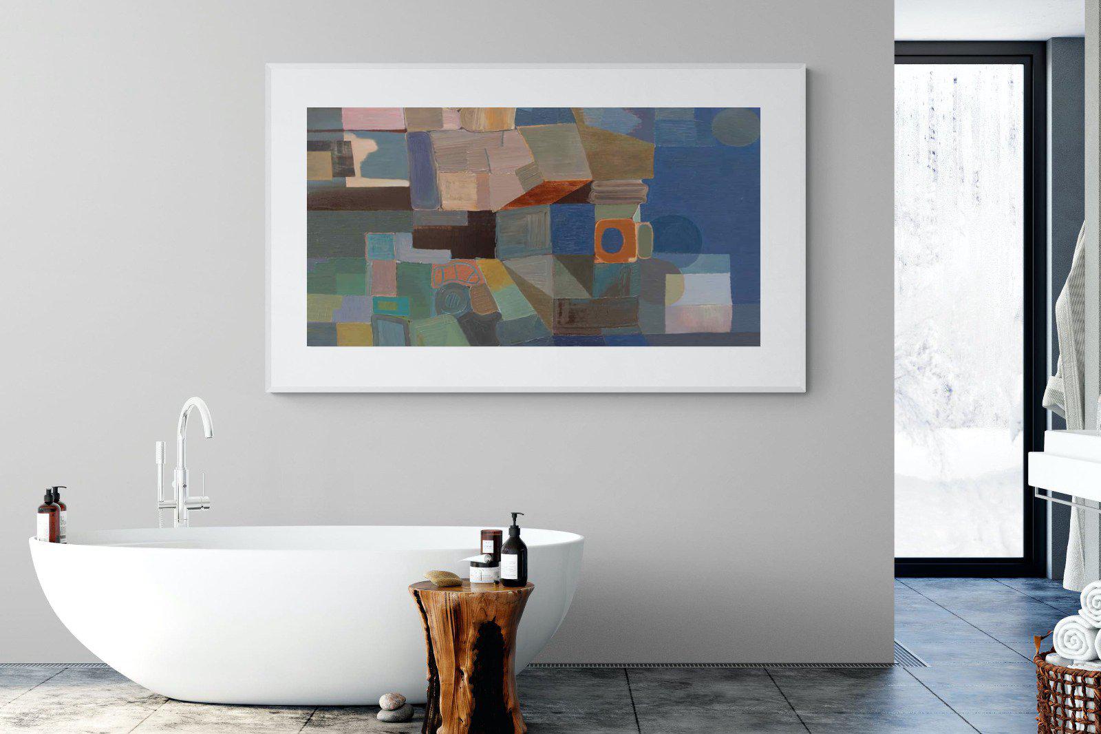 Cubist-Wall_Art-180 x 110cm-Framed Print-White-Pixalot