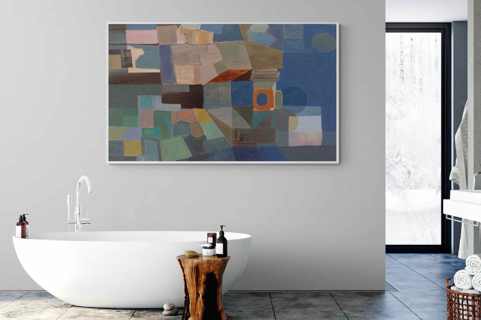 Cubist-Wall_Art-180 x 110cm-Mounted Canvas-White-Pixalot