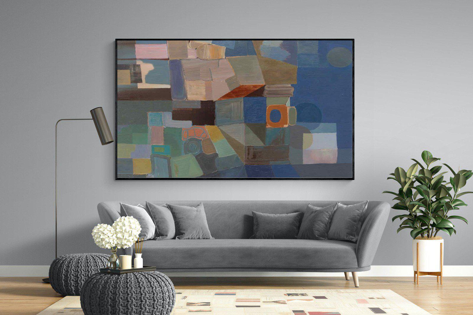 Cubist-Wall_Art-220 x 130cm-Mounted Canvas-Black-Pixalot