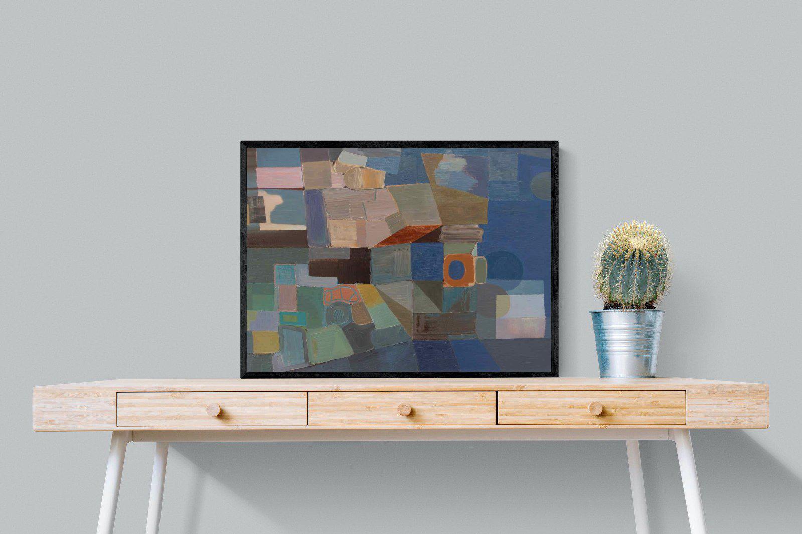 Cubist-Wall_Art-80 x 60cm-Mounted Canvas-Black-Pixalot