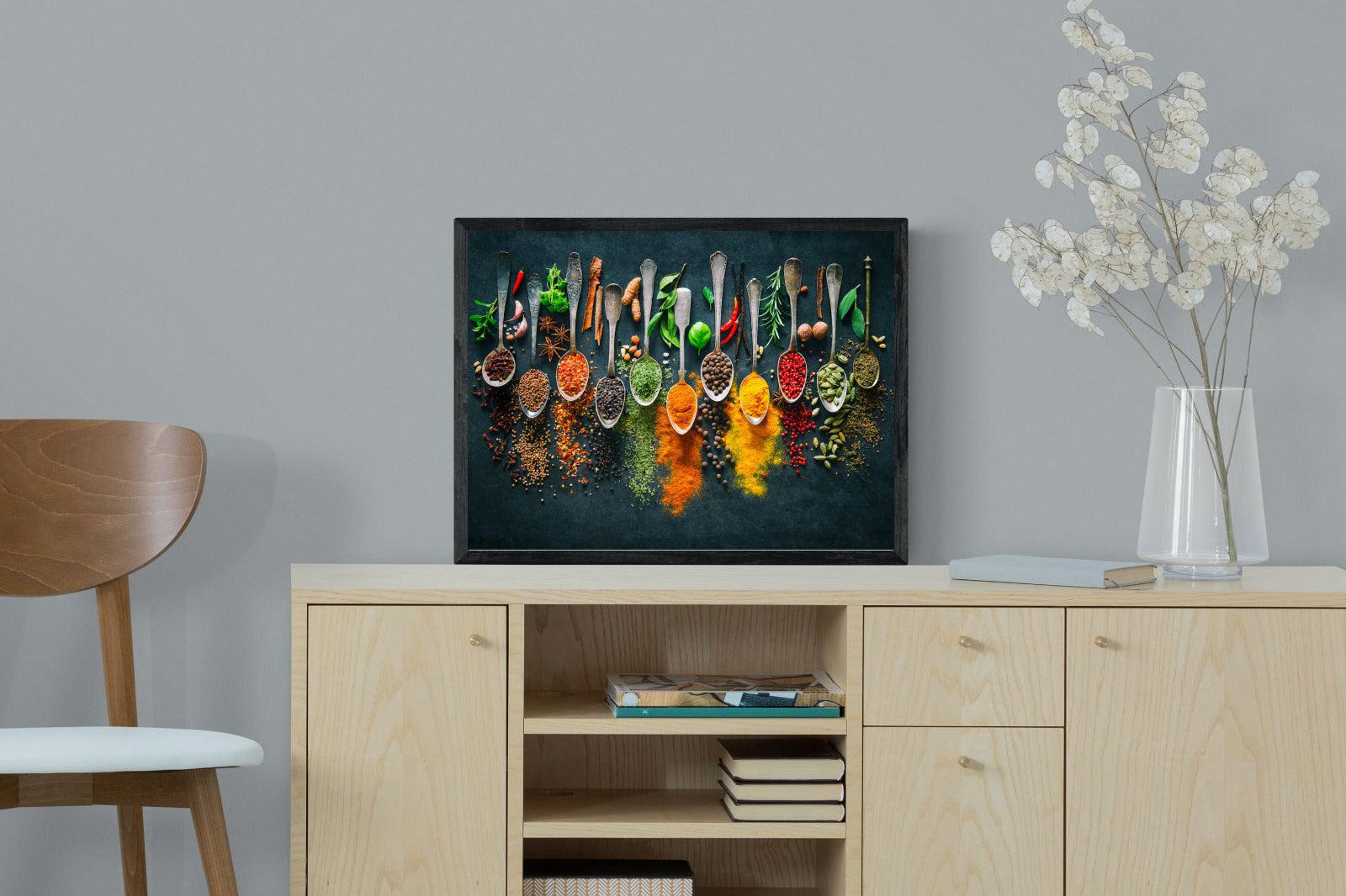 Culinary-Wall_Art-60 x 45cm-Mounted Canvas-Black-Pixalot