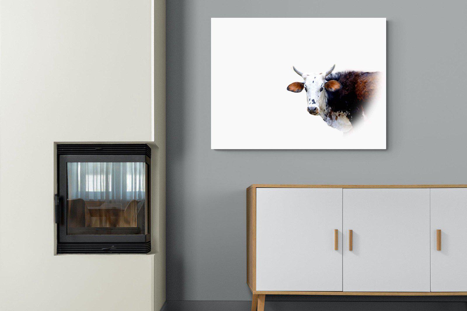 Curious Nguni-Wall_Art-100 x 75cm-Mounted Canvas-No Frame-Pixalot