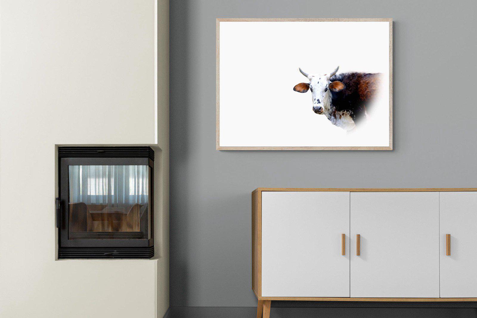 Curious Nguni-Wall_Art-100 x 75cm-Mounted Canvas-Wood-Pixalot