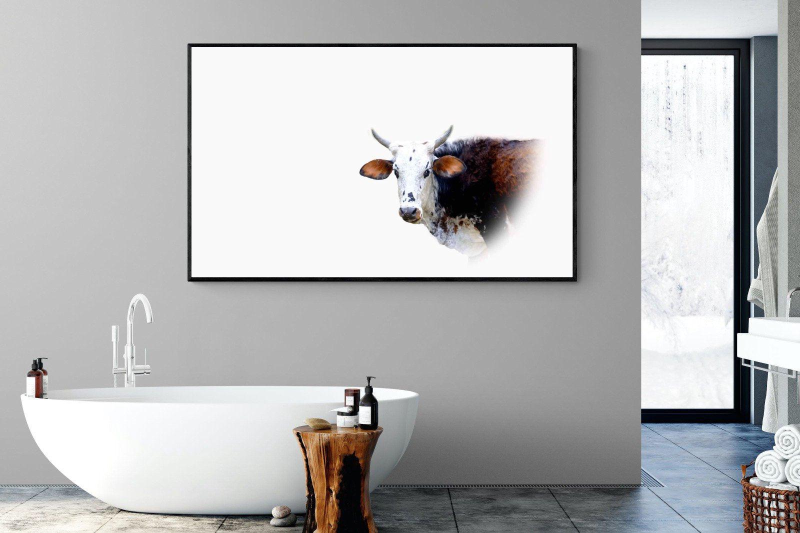 Curious Nguni-Wall_Art-180 x 110cm-Mounted Canvas-Black-Pixalot