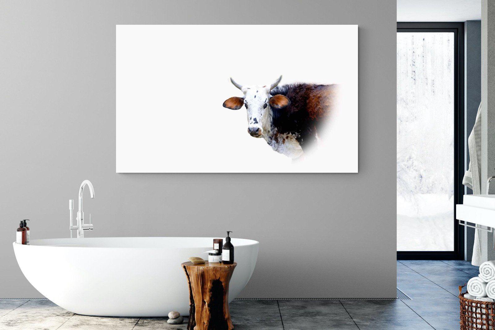 Curious Nguni-Wall_Art-180 x 110cm-Mounted Canvas-No Frame-Pixalot