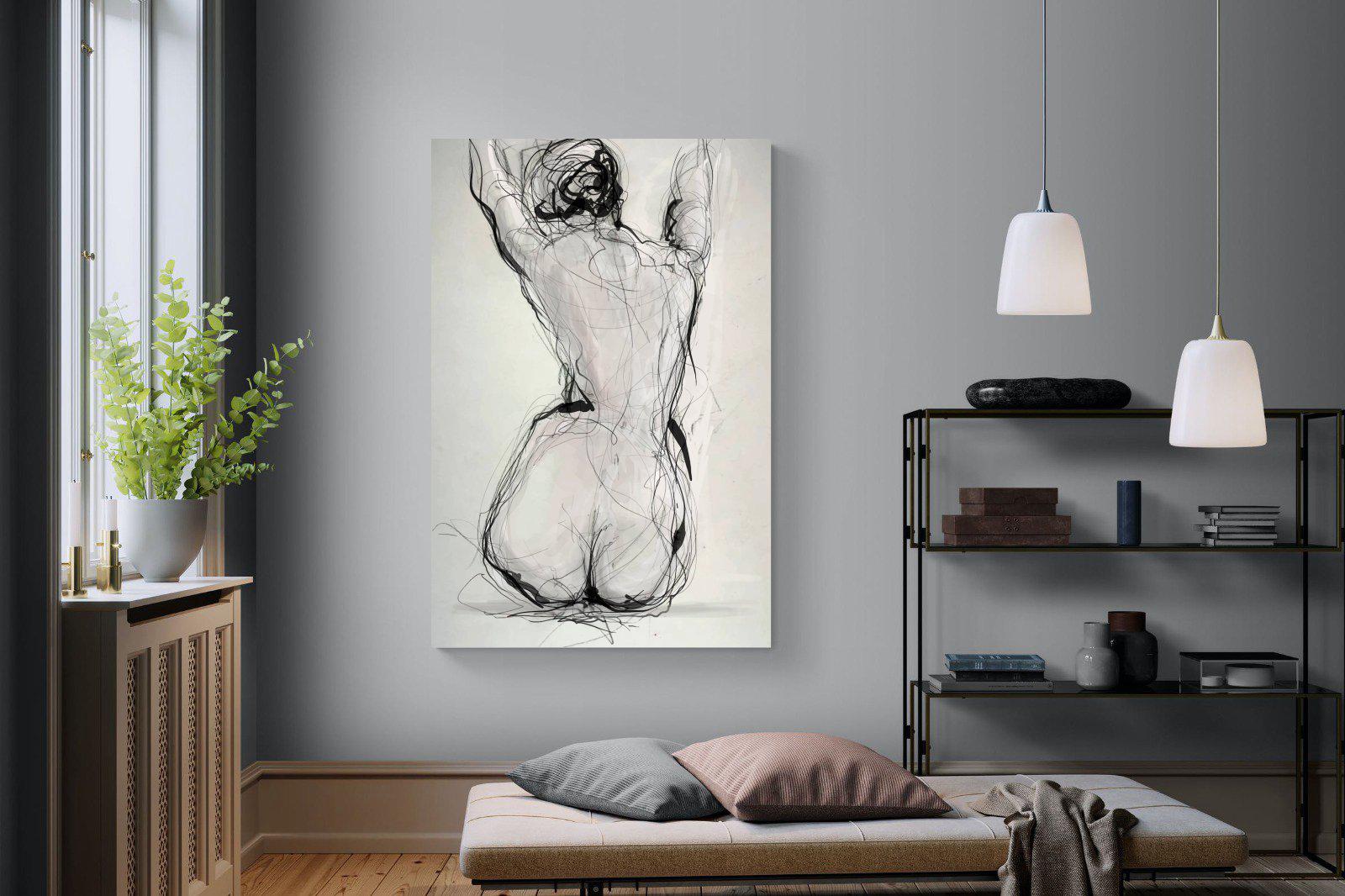 Curvy-Wall_Art-120 x 180cm-Mounted Canvas-No Frame-Pixalot