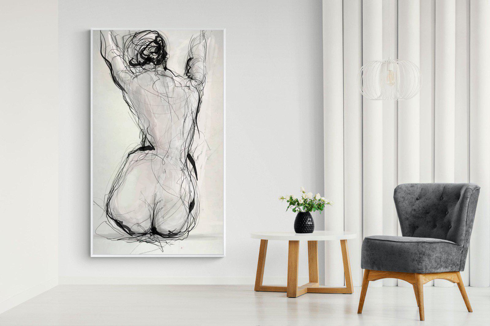Curvy-Wall_Art-130 x 220cm-Mounted Canvas-White-Pixalot