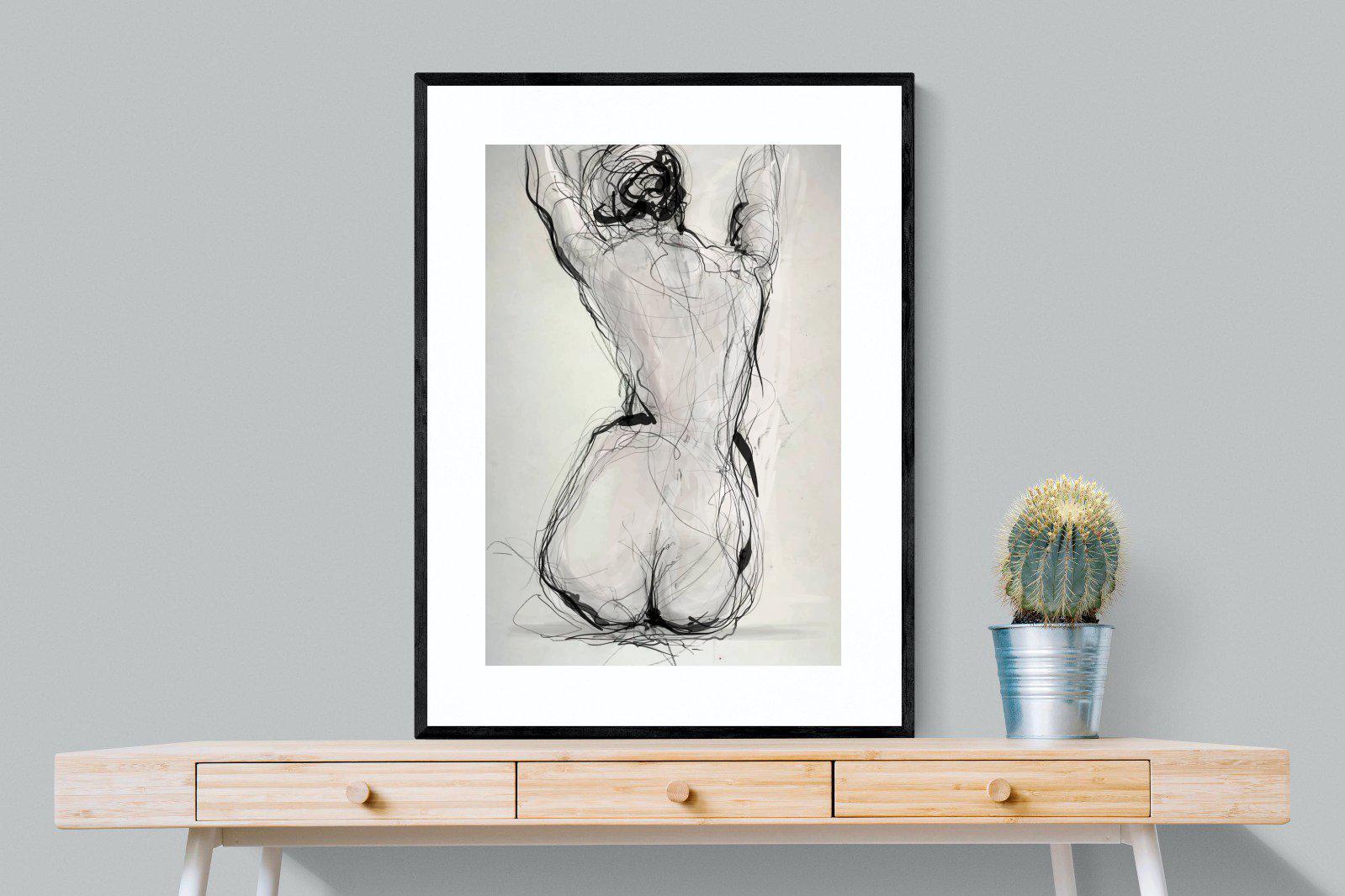 Curvy-Wall_Art-75 x 100cm-Framed Print-Black-Pixalot
