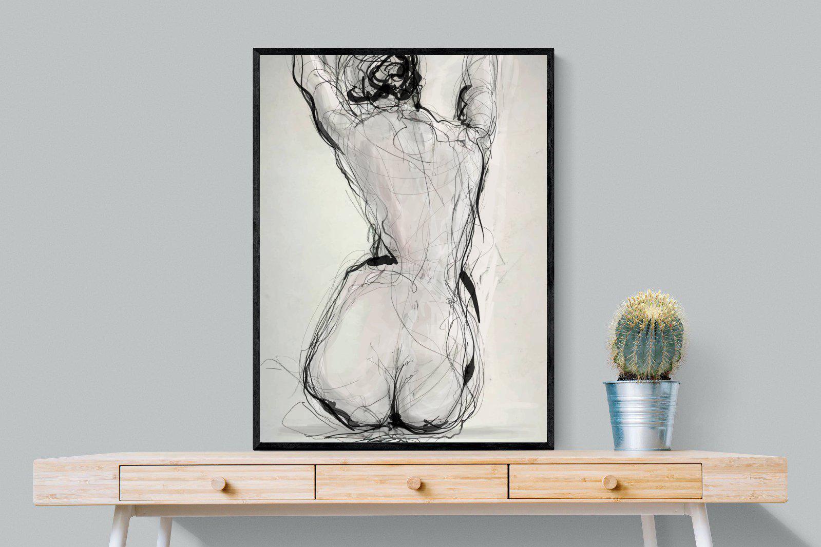 Curvy-Wall_Art-75 x 100cm-Mounted Canvas-Black-Pixalot