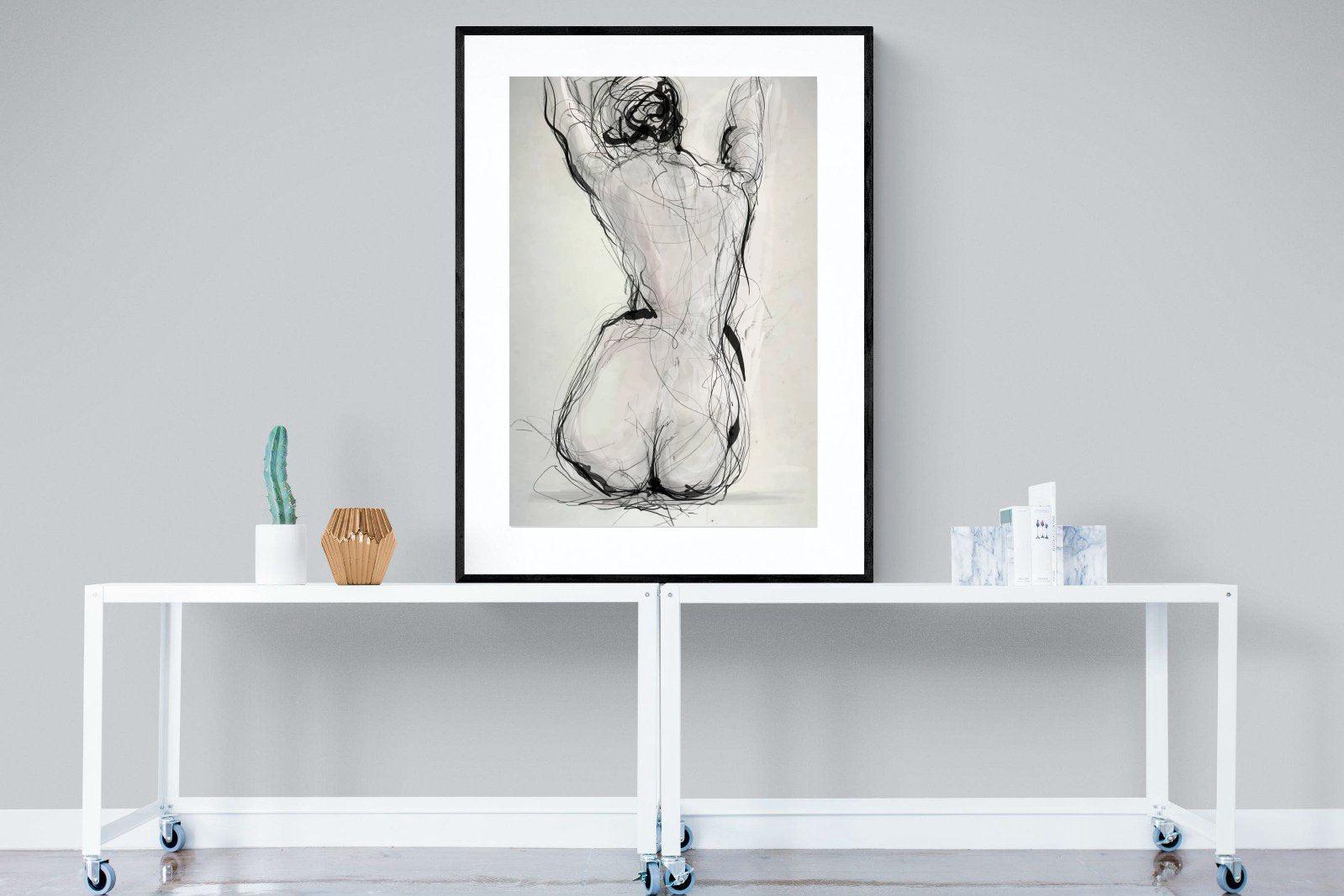 Curvy-Wall_Art-90 x 120cm-Framed Print-Black-Pixalot