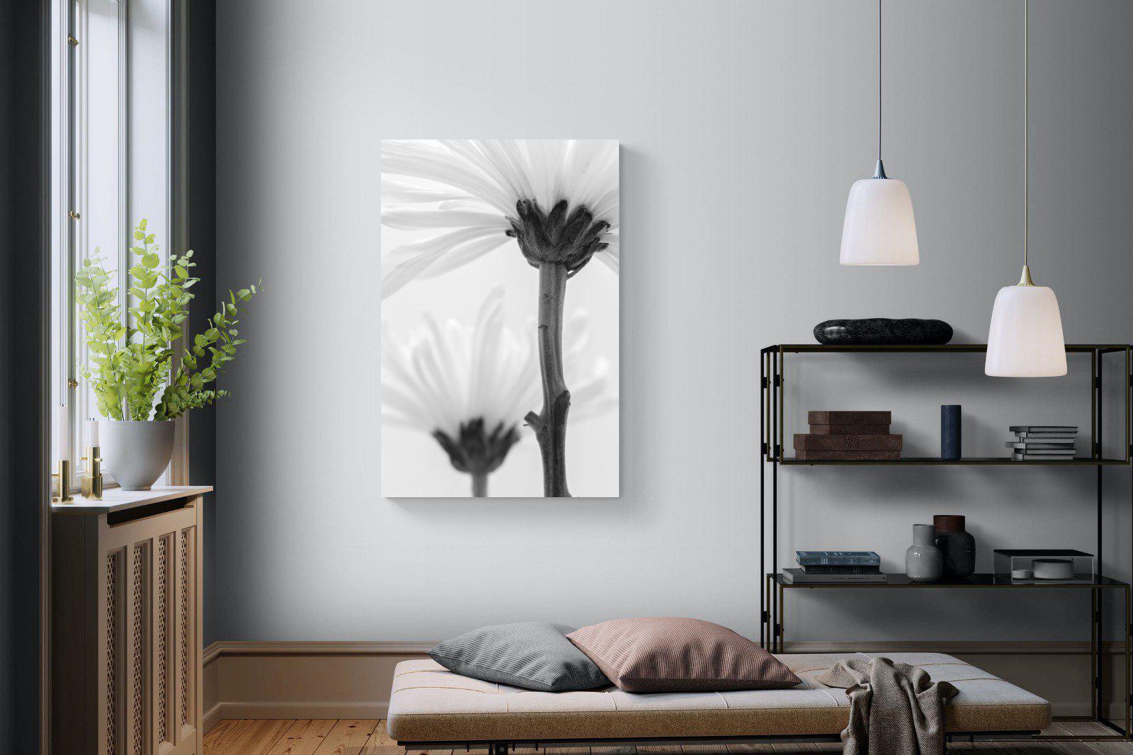 Daisy Stem-Wall_Art-100 x 150cm-Mounted Canvas-No Frame-Pixalot