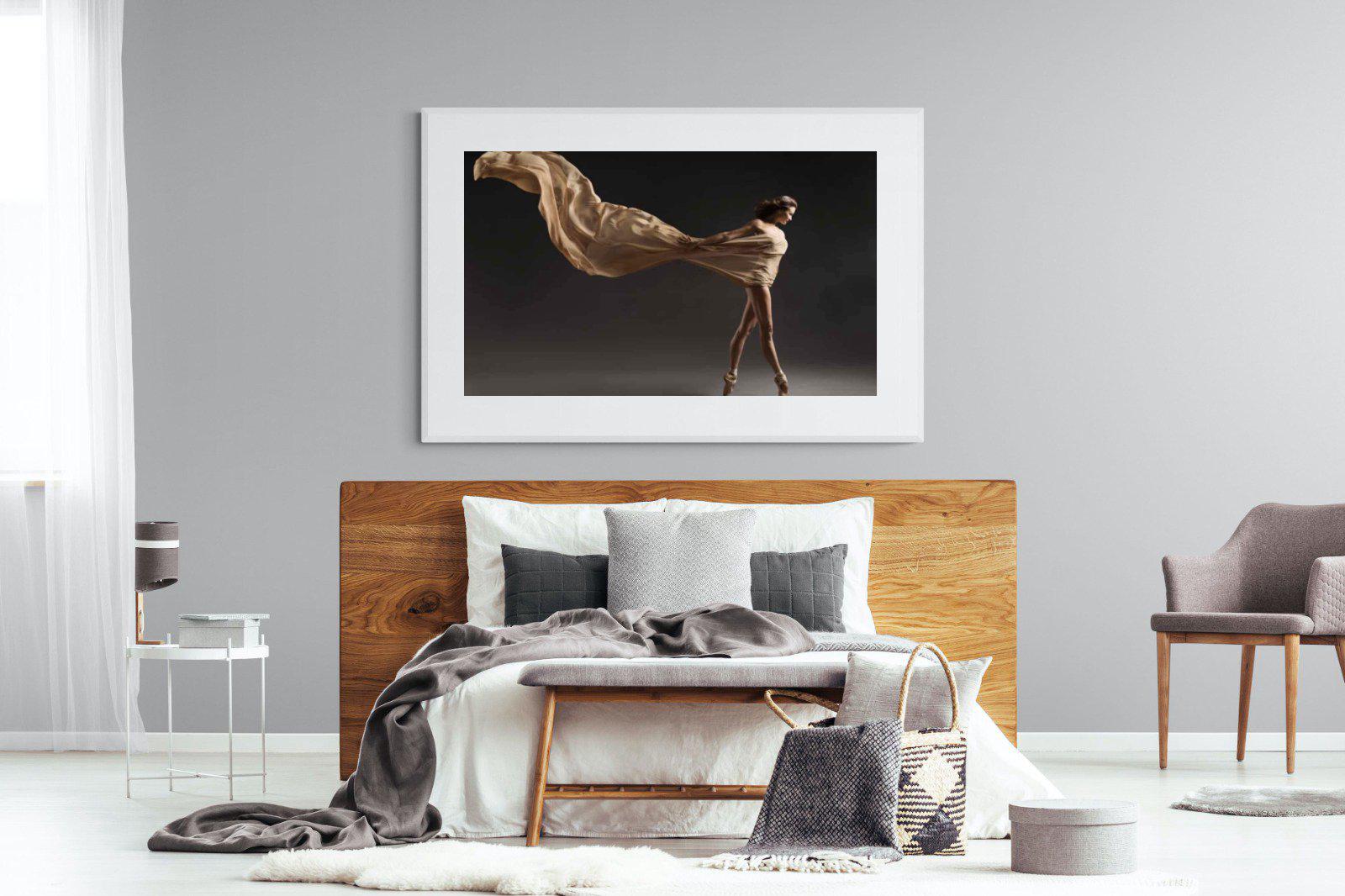 Dancing in the Dark-Wall_Art-150 x 100cm-Framed Print-White-Pixalot