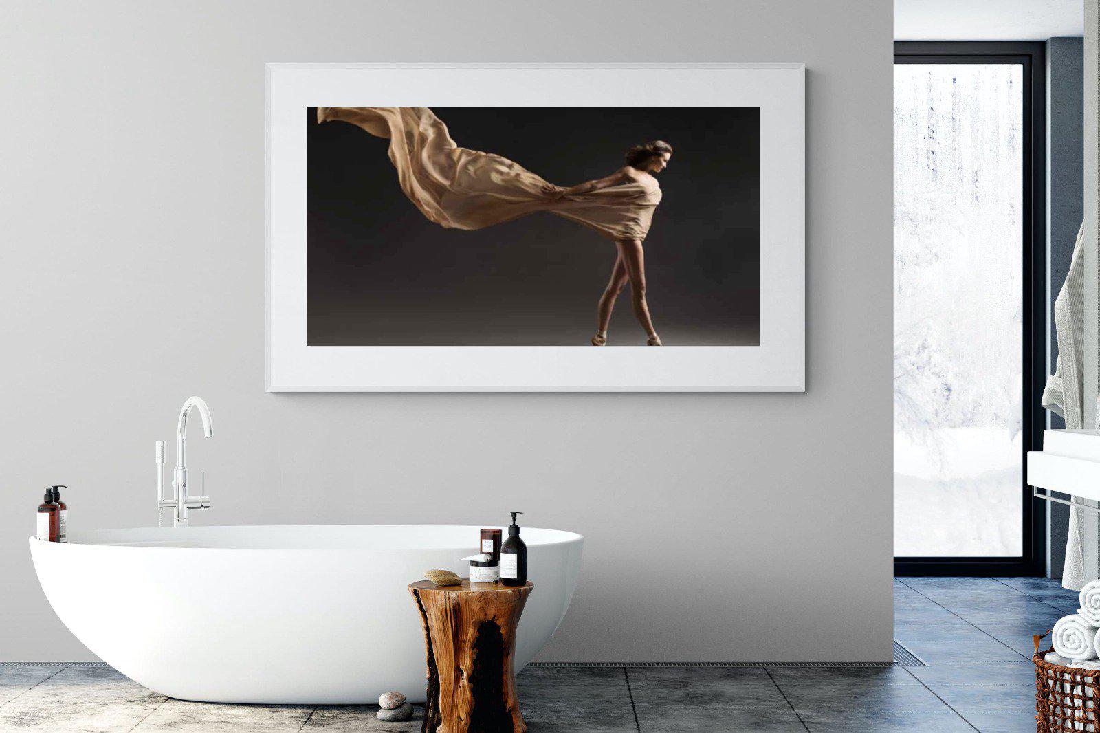 Dancing in the Dark-Wall_Art-180 x 110cm-Framed Print-White-Pixalot