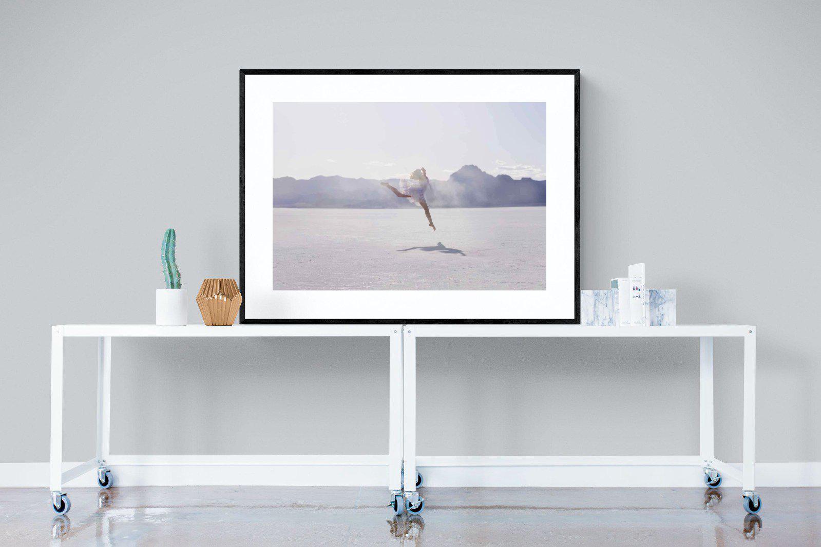 Dancing in the Desert-Wall_Art-120 x 90cm-Framed Print-Black-Pixalot