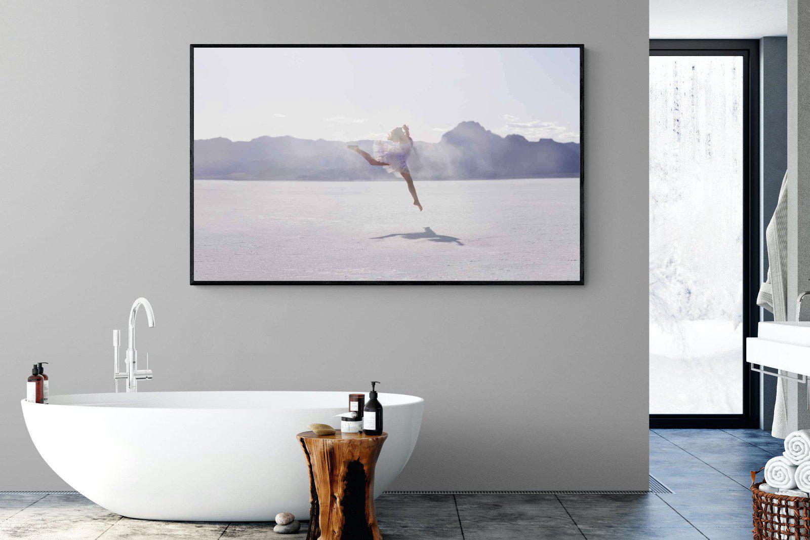Dancing in the Desert-Wall_Art-180 x 110cm-Mounted Canvas-Black-Pixalot