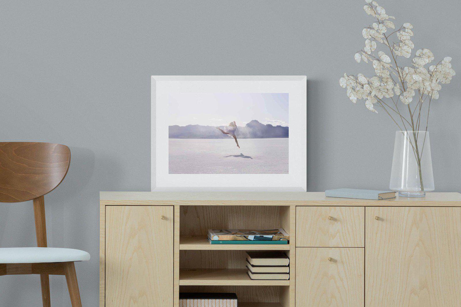 Dancing in the Desert-Wall_Art-60 x 45cm-Framed Print-White-Pixalot