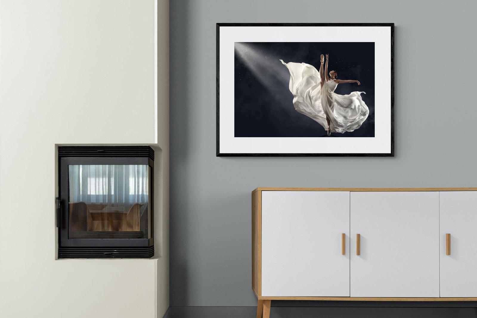 Dancing in the Spotlight-Wall_Art-100 x 75cm-Framed Print-Black-Pixalot