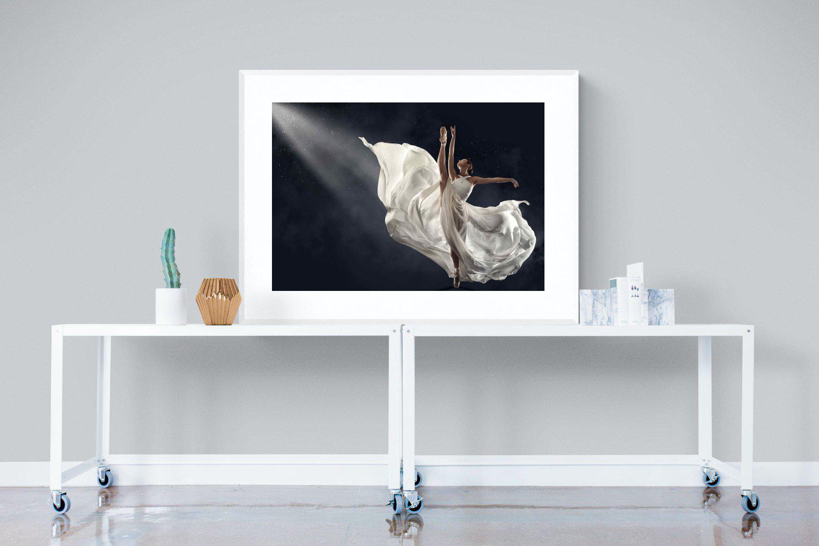 Dancing in the Spotlight-Wall_Art-120 x 90cm-Framed Print-White-Pixalot