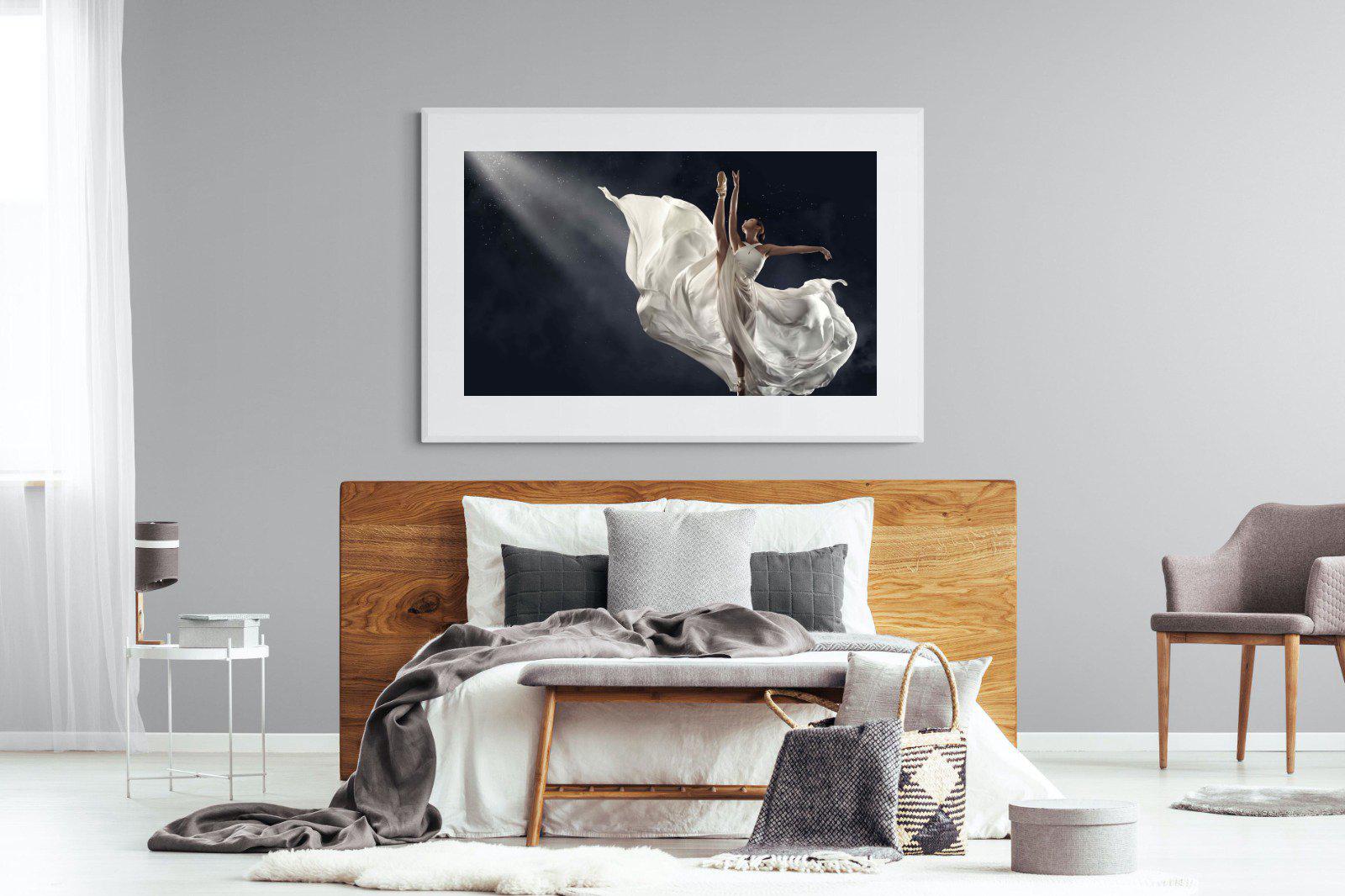 Dancing in the Spotlight-Wall_Art-150 x 100cm-Framed Print-White-Pixalot