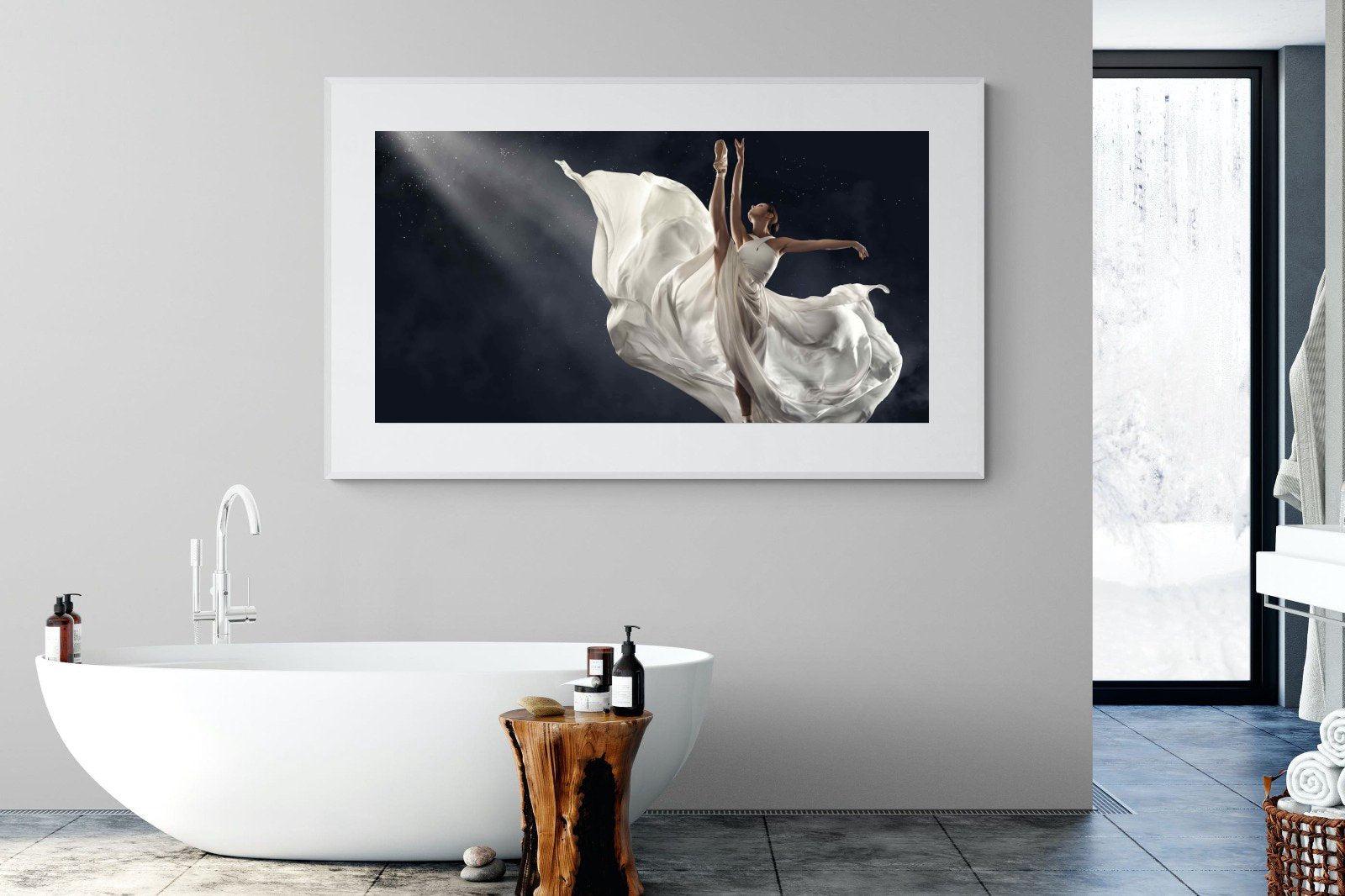 Dancing in the Spotlight-Wall_Art-180 x 110cm-Framed Print-White-Pixalot