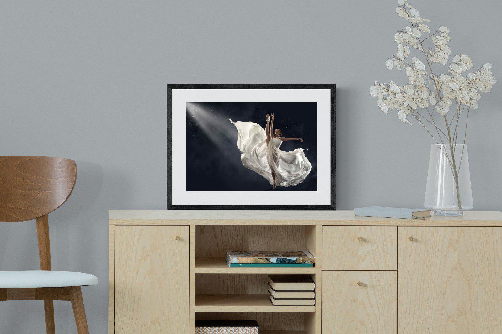 Dancing in the Spotlight-Wall_Art-60 x 45cm-Framed Print-Black-Pixalot