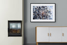 Dandelion Close Up-Wall_Art-100 x 75cm-Framed Print-Black-Pixalot