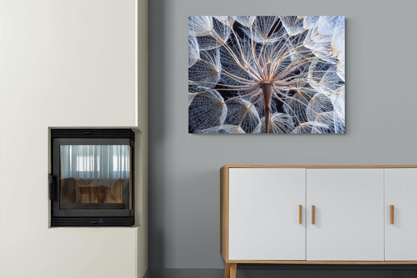 Dandelion Close Up-Wall_Art-100 x 75cm-Mounted Canvas-No Frame-Pixalot