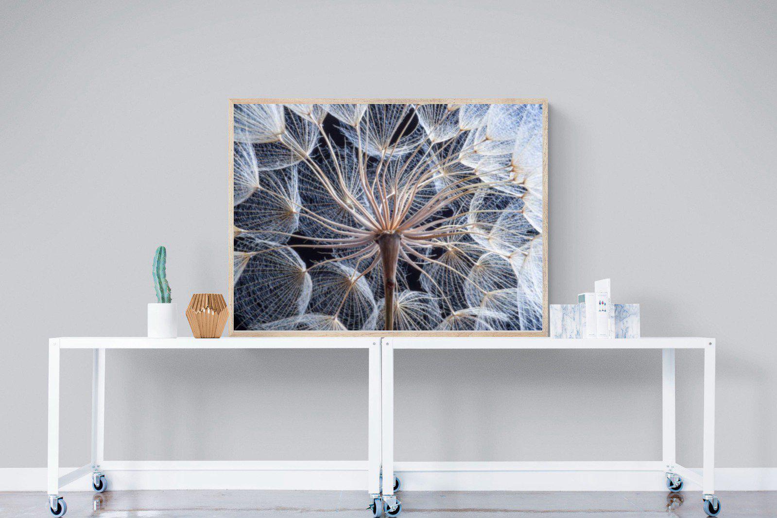 Dandelion Close Up-Wall_Art-120 x 90cm-Mounted Canvas-Wood-Pixalot