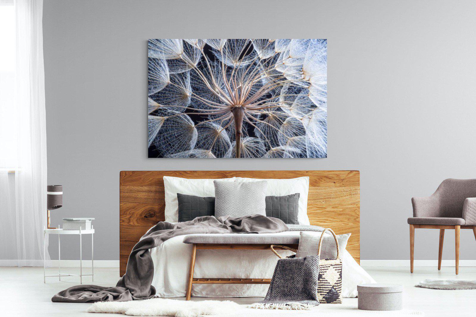 Dandelion Close Up-Wall_Art-150 x 100cm-Mounted Canvas-No Frame-Pixalot