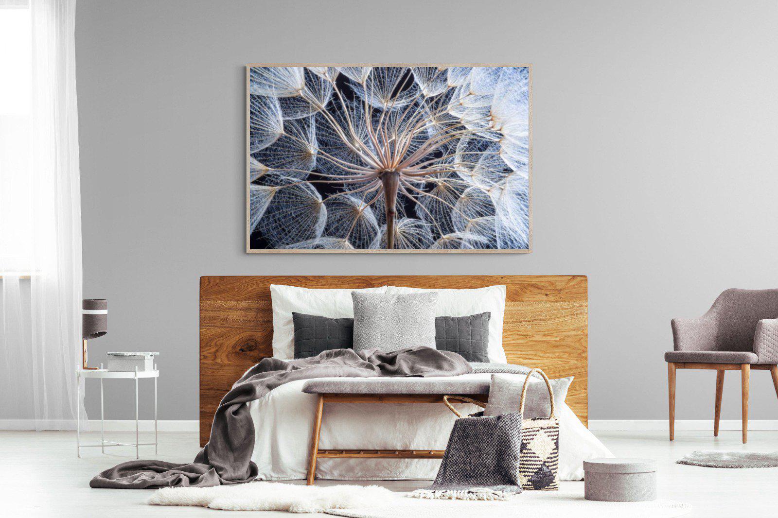 Dandelion Close Up-Wall_Art-150 x 100cm-Mounted Canvas-Wood-Pixalot